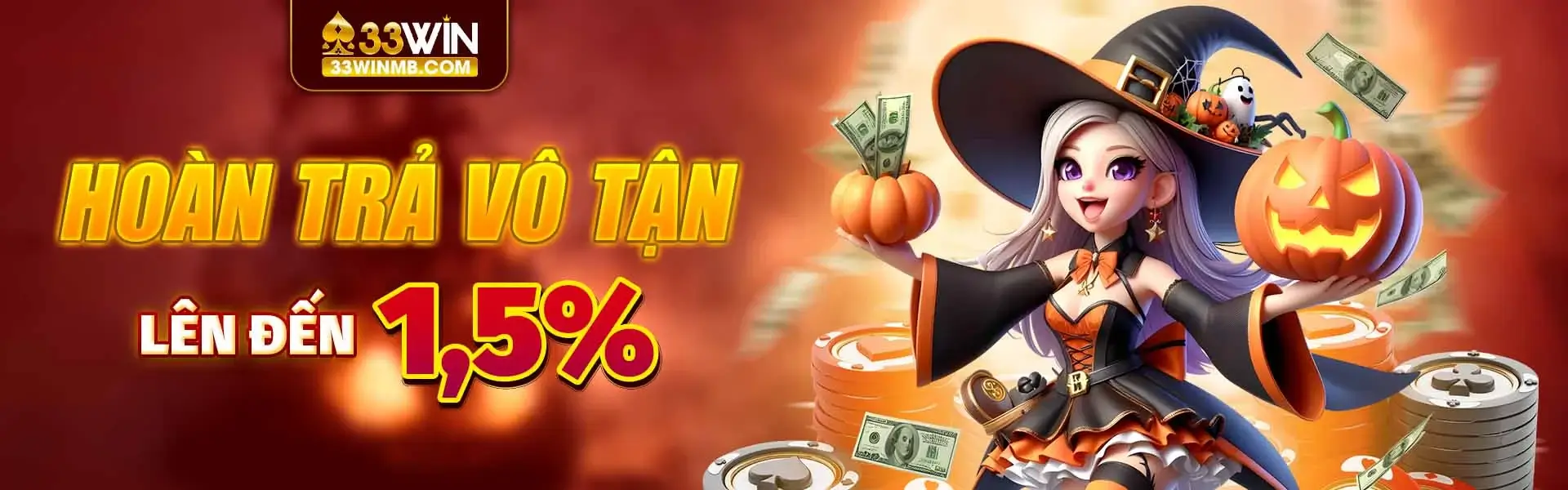 hoàn trả vô tận lên đến 1,5%