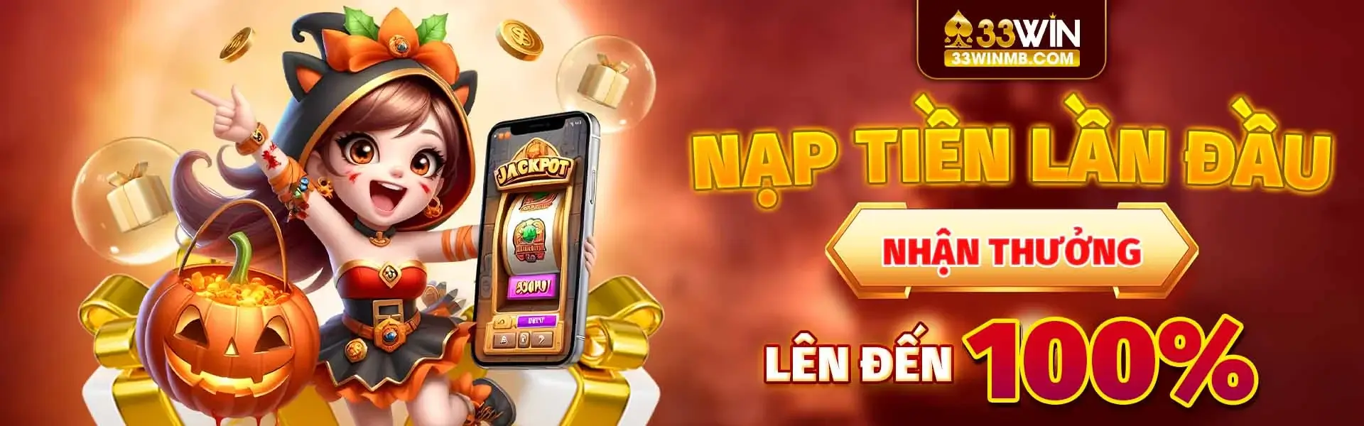 nạp tiền lần đầu 33win nhận thưởng lên đến 100%