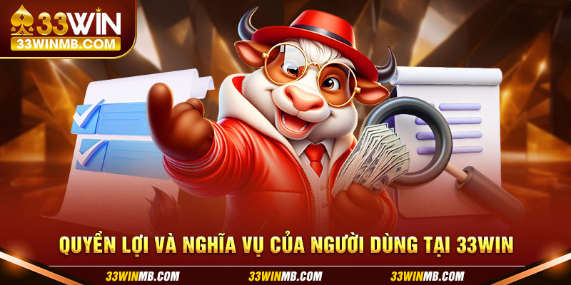 Quyền lợi và nghĩa vụ của người dùng tại 33WIN